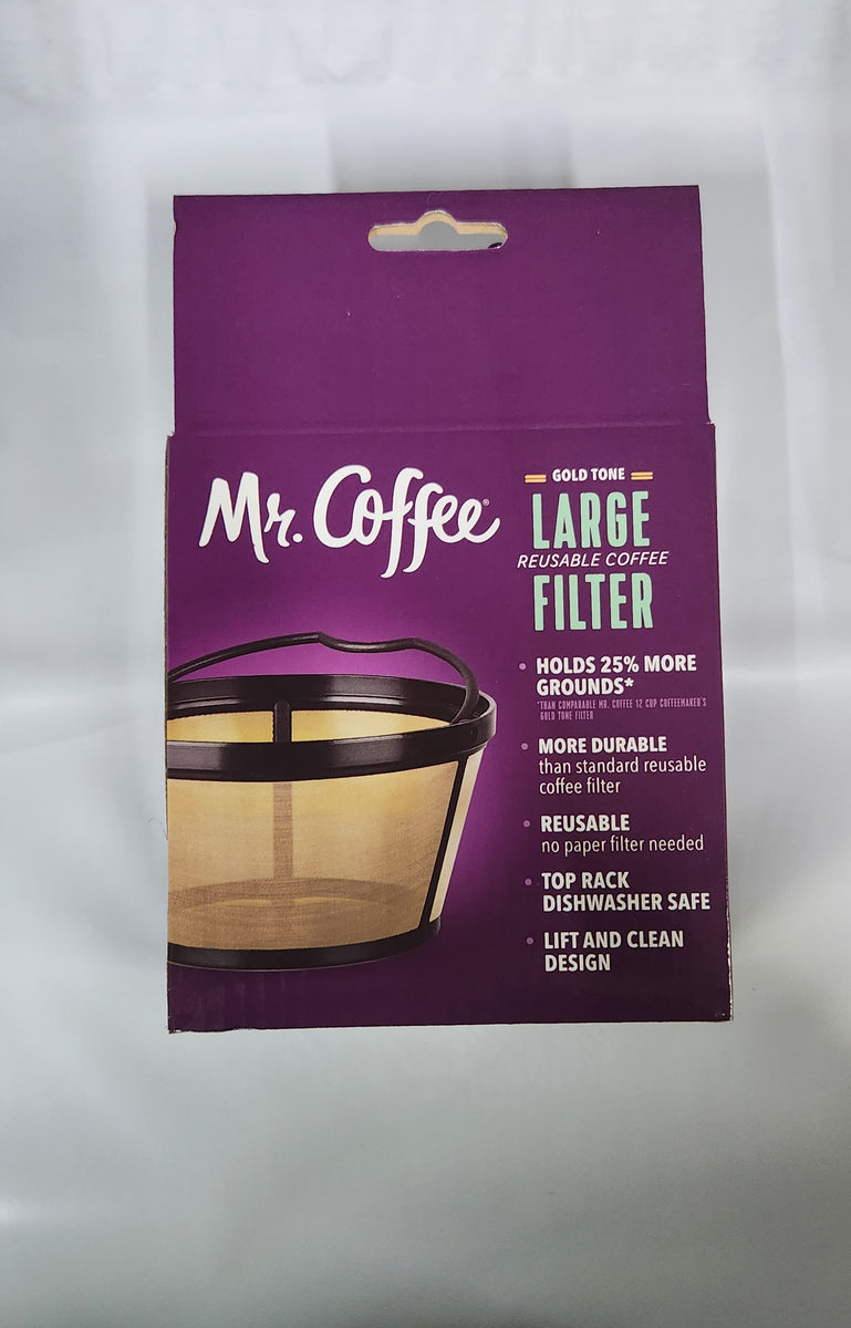 Gold Tone Mr Coffee Permanent Filter 12 Cup Coffee Gold Tone Large