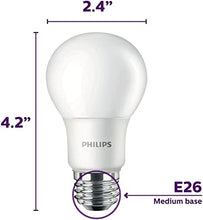 Load image into Gallery viewer, Philips LED Non-Dimmable A19 Frosted Light Bulb 4 count ( 1 Pack )