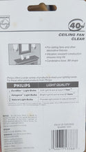 Load image into Gallery viewer, Philips Ceiling Fan 40W Clear BC40B8C #13388-4 ( case of 6)