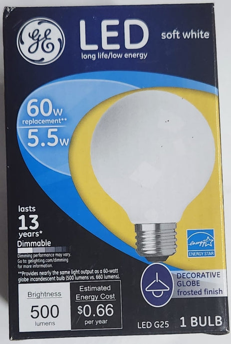 GE LED Soft White 60W Replacement Bulb (5.5W)