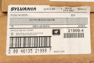 Sylvania #21999-4 OCTRON ECO Fluorescent Tube - 32W, 4100K