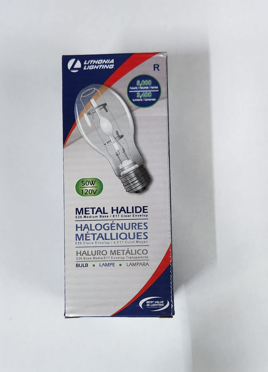 LITHONIA OMHL 50W Metal Halide #72549 E26 Medium Base E17 ( 6 bulbs)