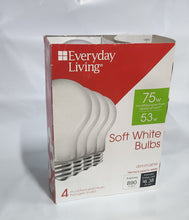 Load image into Gallery viewer, EverydayLiving 53W Soft White A19 4Pack  (6, 4Packs)