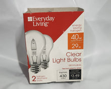 Load image into Gallery viewer, Everyday Living 29=40W A19 Clear 2Pack