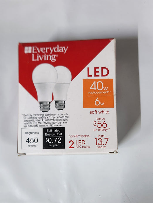 Everyday Living 40w A19 2-pack