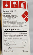 Load image into Gallery viewer, Everyday Living 72=100W Clear A19 (6, 2 packs)