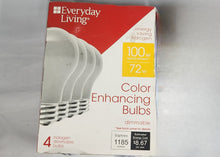 Load image into Gallery viewer, Everyday Living 72=100W Reveal Color Enhancing A19 4Pack