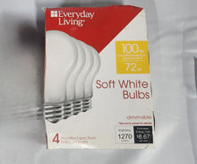 Load image into Gallery viewer, Everyday Living 72=100W Soft White A19 (6, 4 packs)