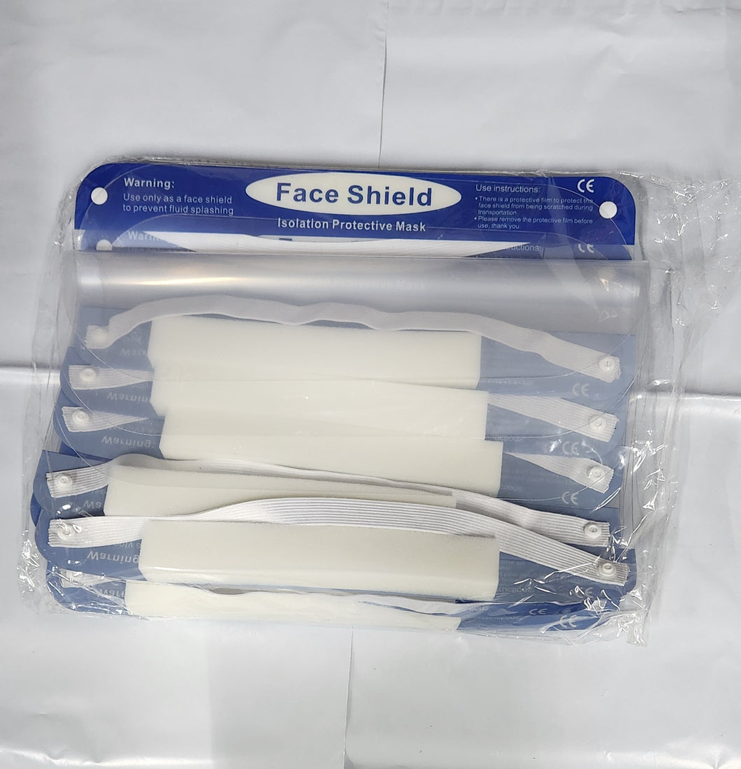 Face Shield Isolation Protective Mask (6 Pack)