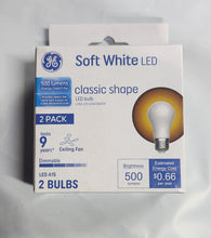 Load image into Gallery viewer, GE Classic Shape LED 60W A15 Frost Dimmable 2.7K