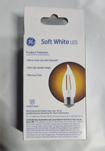 Load image into Gallery viewer, GE Classic Shape LED 60W Chandelier Medium Base Clear Dimmable 2.7K