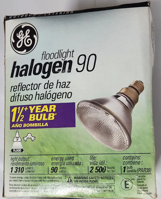 GE Halogen 90W Par38 Floodlight #4316897005 (case of 6)