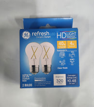 Load image into Gallery viewer, GE Refresh LED 40W A15 Clear Daylight Dimmable 5K (3, 2packs )