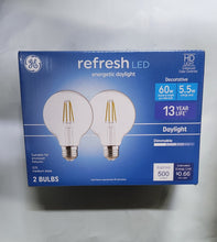 Load image into Gallery viewer, GE Refresh LED 60W G25 Daylight 5K Clear