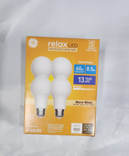 Load image into Gallery viewer, GE Relax LED 60W A19 Warm White 3K
