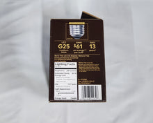 Load image into Gallery viewer, GE Vintage Style LED Amber Glass 40W G25 Warm Candle Light Dimmable Medium Base