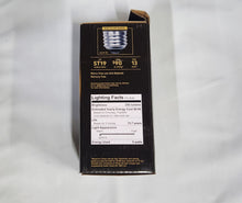 Load image into Gallery viewer, GE Vintage Style LED Amber Glass 60W ST19 Warm Candle Light Dimmable Medium Base
