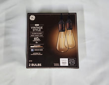 Load image into Gallery viewer, GE Vintage Style LED Clear Glass 60W G25 Warm Candle Light Dimmable Medium Base