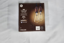 Load image into Gallery viewer, GE Vintage Style LED Clear Glass 60W ST19 Warm Candle Light Dimmable Medium Base