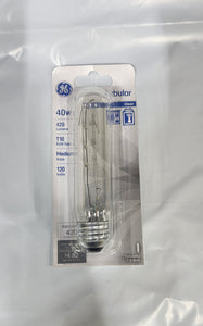GE 40W t10 Clear Tubular 5pack