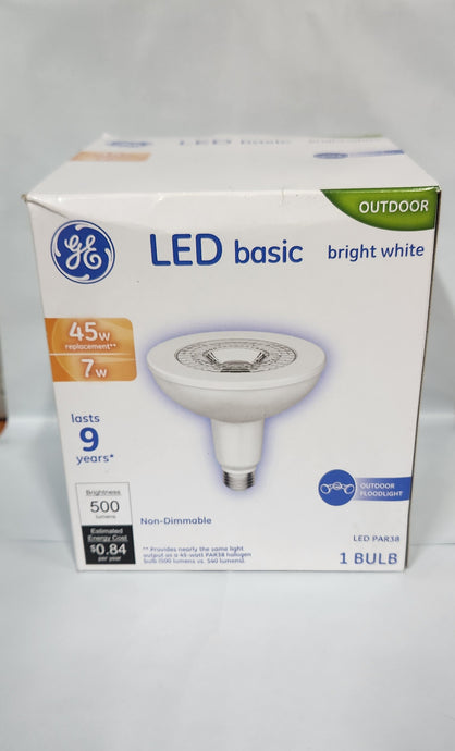 GE 45W LED Basic Par38 Outdoor Flood Bright White