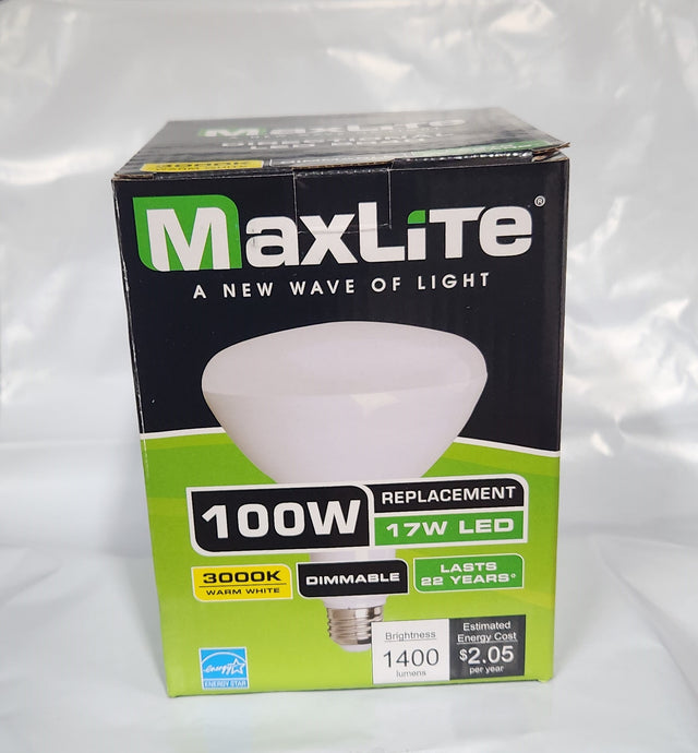 MaxLite 100W BR 40 LED 3K Dimmable (Case of 12)