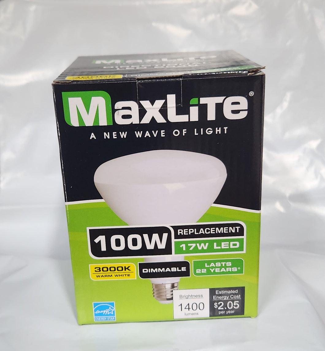 MaxLite 100W BR 40 LED 3K Dimmable