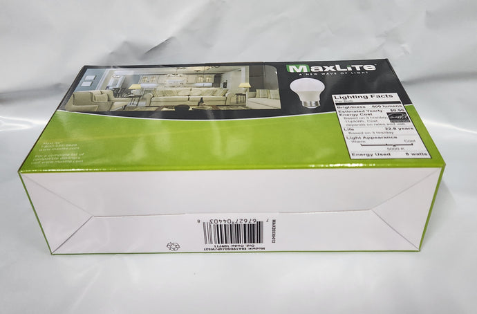 Maxlite 60W A19 5K 4Pack (case of 4, 4packs)