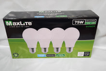 Load image into Gallery viewer, Maxlite 75W A19 5K (case of 4, 4packs)
