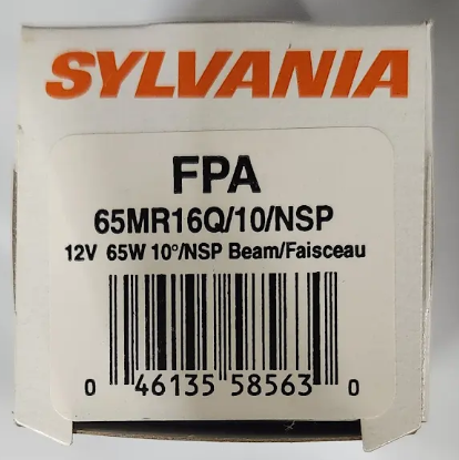 Sylvania Tru-Aim Halogen 65MR16/10/NSP #4613558563 (case of 10)