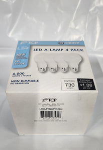 TCP LED 60W 5K A19 4Pack #27571