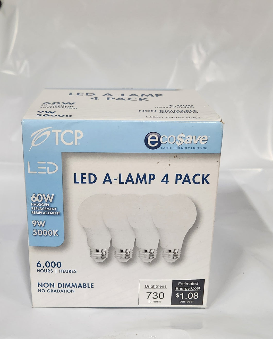 TCP LED 60W 5K A19 4Pack #27571