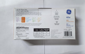 GE Crystal Clear 40W Decorative G25 Bulbs, 410 Lumens - (4 - 3 Pack)