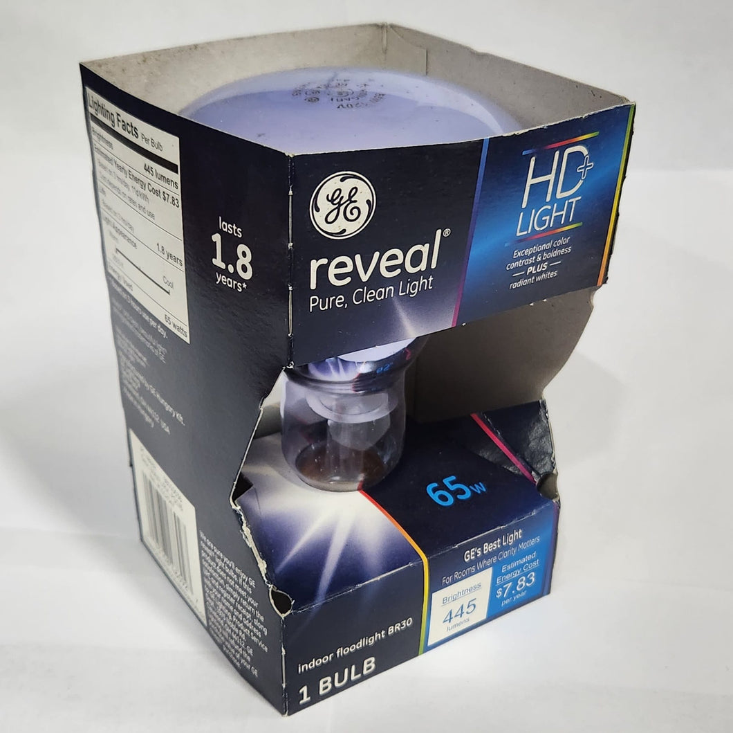 GE Reveal HD+ Light 65W BR30 Indoor Floodlight Bulb