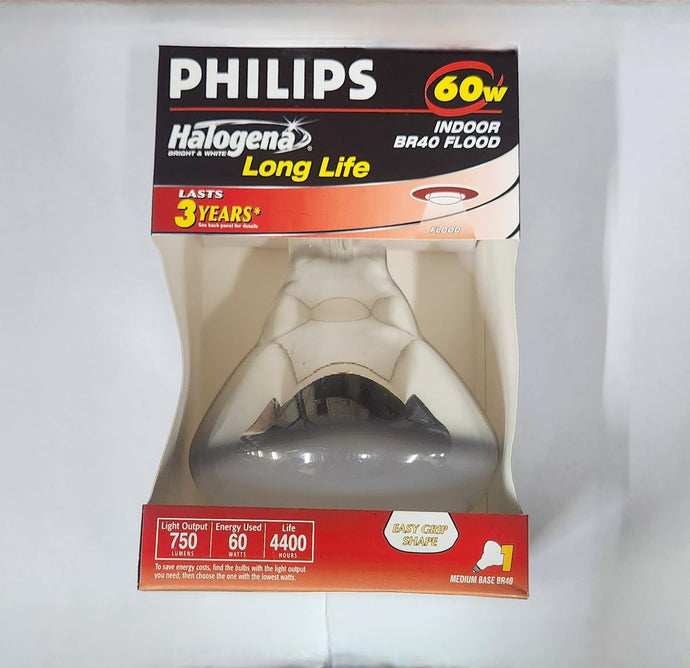 Philips #20580-7 Halogen Long Life BR40 Indoor Flood Light Bulb ( Case of 6)