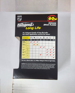 Philips #20580-7 Halogen Long Life BR40 Indoor Flood Light Bulb ( Case of 6)