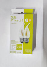 Load image into Gallery viewer, GE Lighting #32603 LED Light Bulbs, Soft White, Clear, 500 Lumens, 5-Watts ( Case of 6)