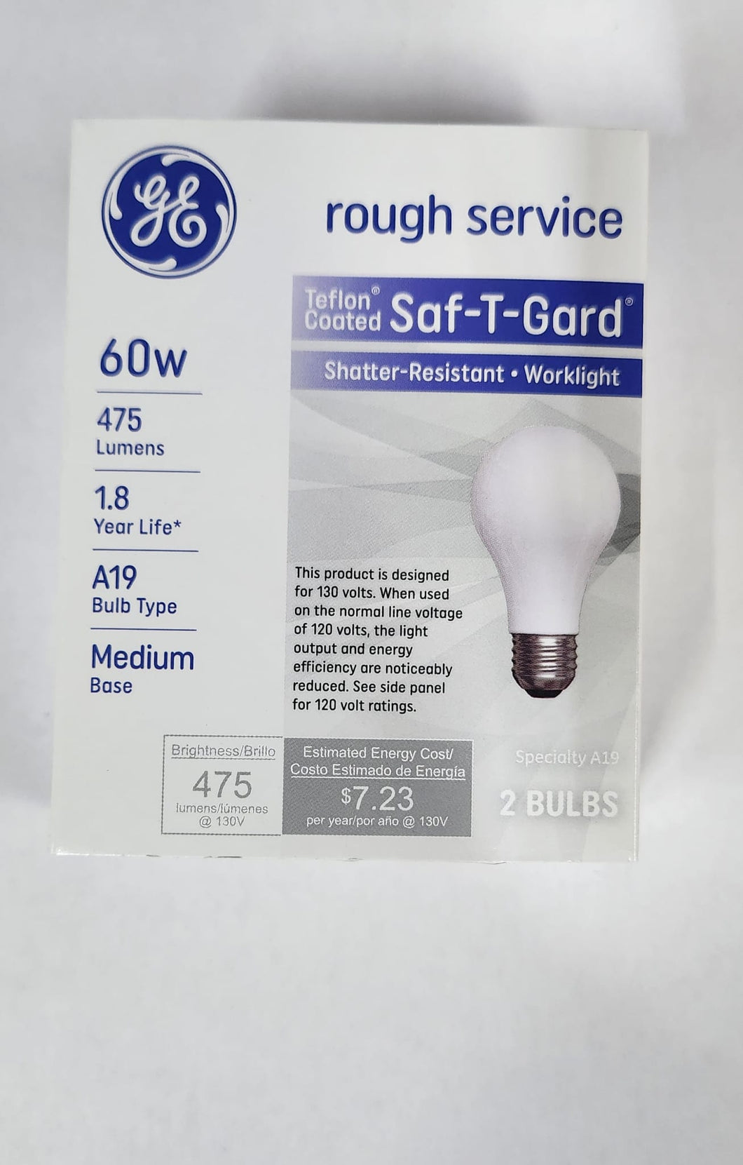 GE 60W A19 #72549 60A/RS/STG-T2/12 ( case of 12)