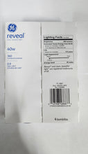 Load image into Gallery viewer, GE #48687 40W A19 Bulbs Reveal Clean Beautiful Light (4-pack)