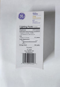 GE #16068 150-Watt A21 Crystal Clear