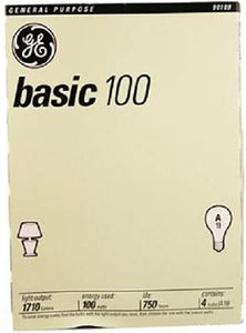 G.E Bulbs 100 Watts (Case of 48 Bulbs)
