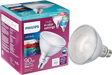 Philips LED Color Changing PAR38 Sceneswitch Light Bulb: 900-Lumens, 10-Watt