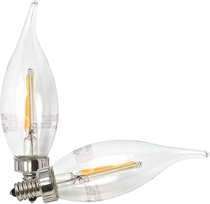 GE 23090 - LED4DCAC-AGC-2BT Candle Tip LED Light Bulb2