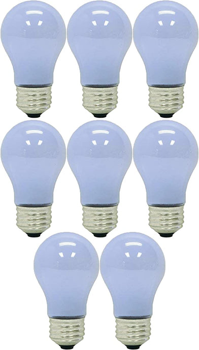 GE Lighting 40-Watt; 260-Lumens 1.4 Year Life Reveal Ceiling Fan Frost A15 Light Bulbs 1 pack (8 Bulbs)