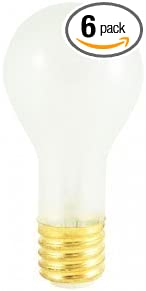 Osram Sylvania 100/200/300w 120v PS25 Three way frosted incandescent light bulb ( 6 pack)