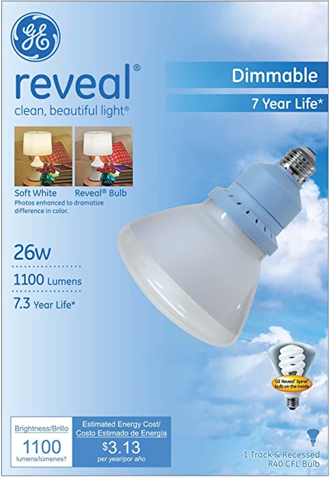 GE Lighting 67467 Reveal CFL 26-Watt (100-watt replacement)