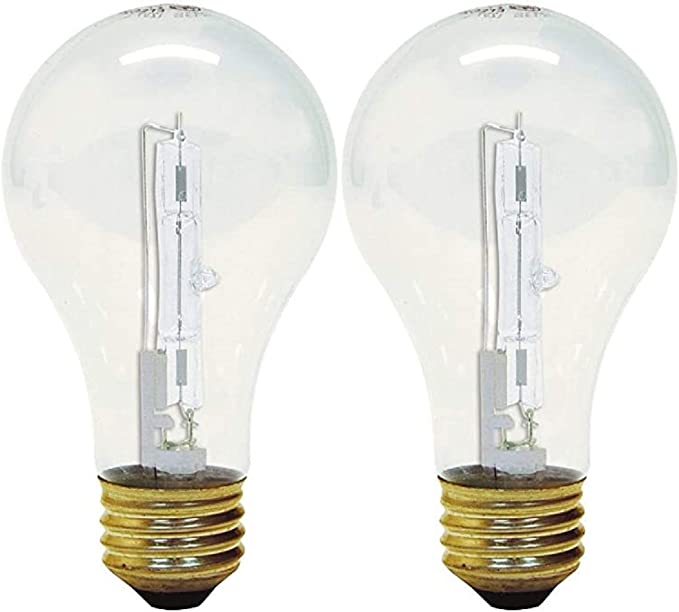 Halogen Bulbs In Store GE Lighting 78797 53 Watt Clear Halogen Light Bulbs 2 Count – Light ...